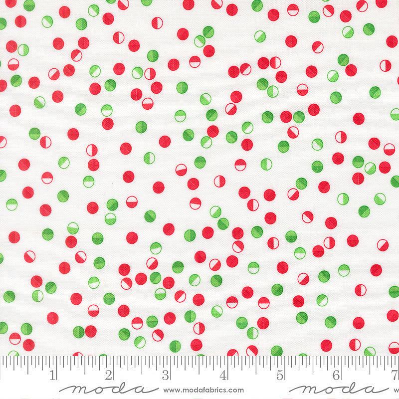Snow Time Jolly Dots Winter White