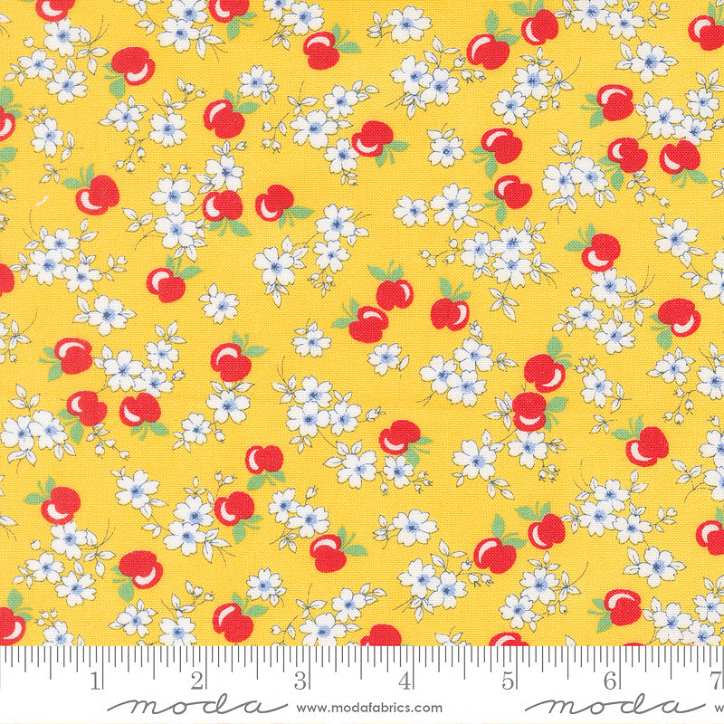 30's Playtime Apple Florals Sunshine