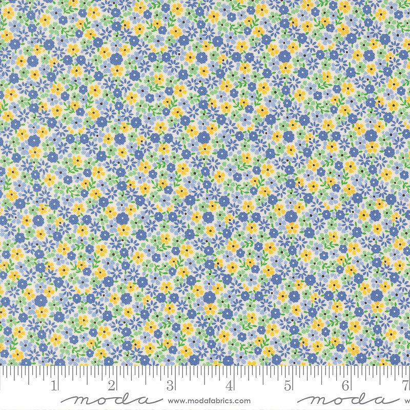 30's Playtime Calico Florals Aloe