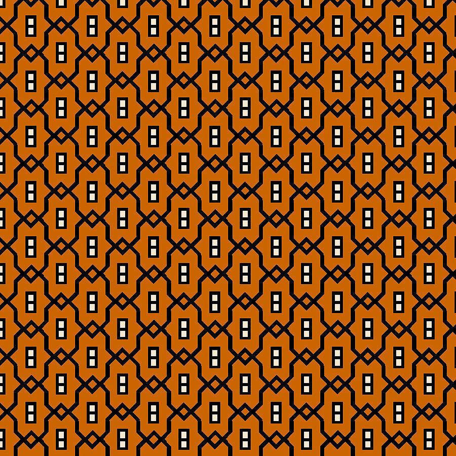 Mr. Moon Geometric Orange