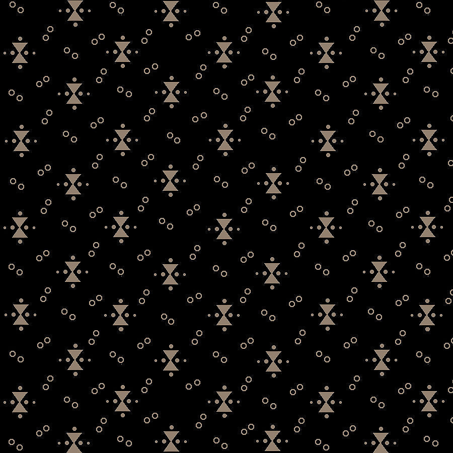 Mr. Moon Geometric Triangles Black