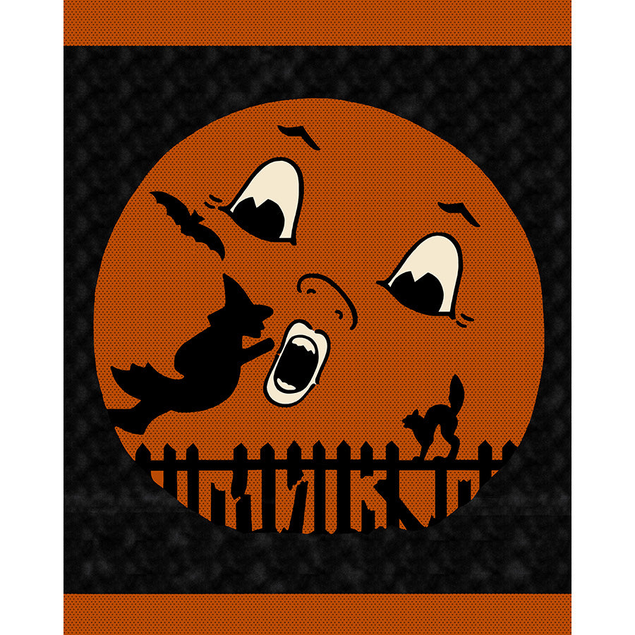 Mr. Moon 36" Panel Orange/Black