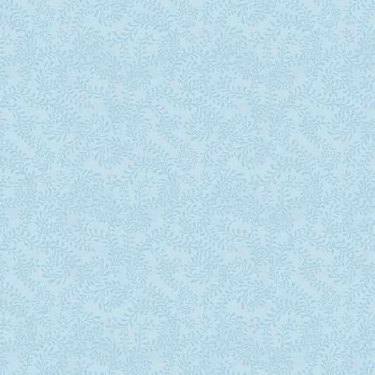 Essentials Swirling Leaves Arctic Blue