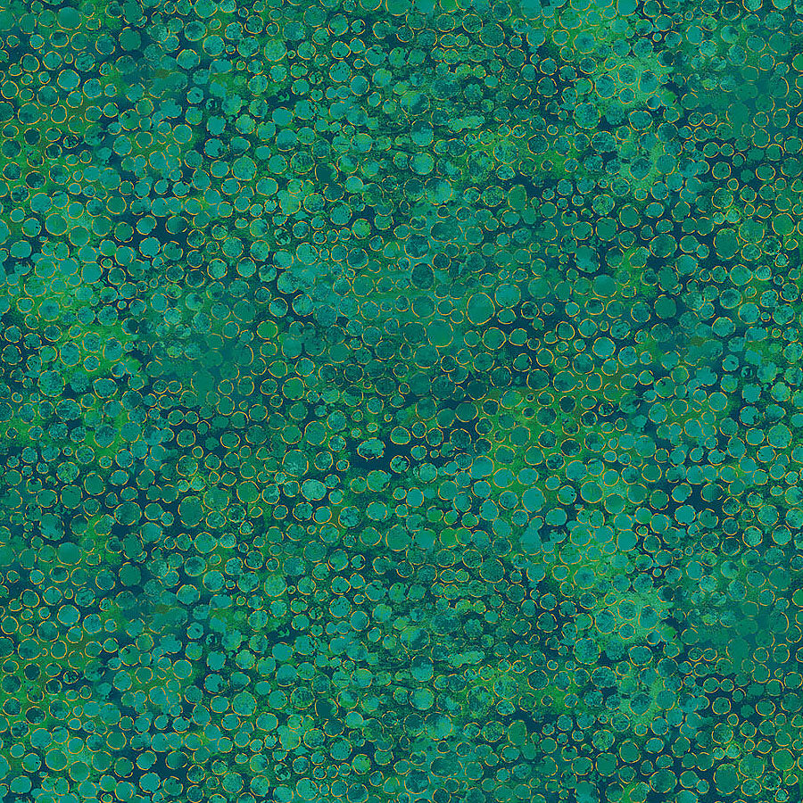 Shimmer Packed Bubbles Peacock Metallic