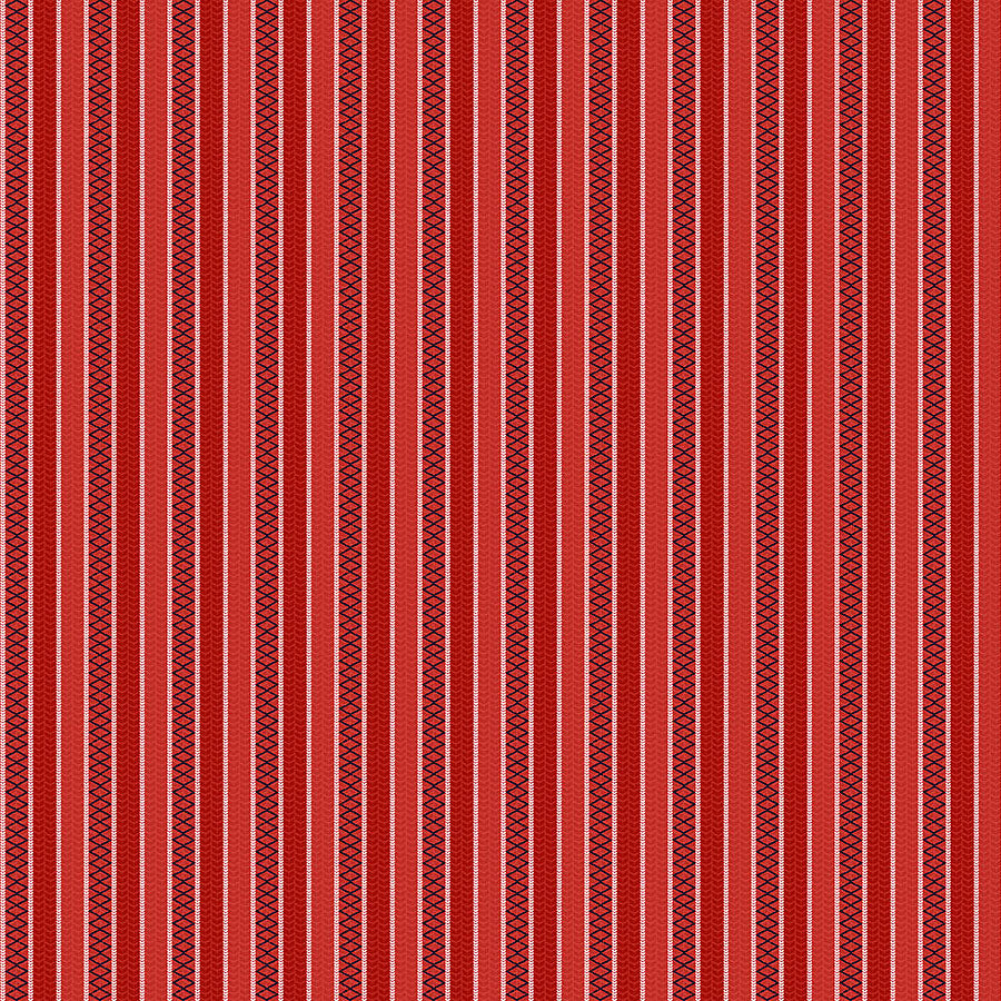 Woodland Wishes Stripe Red