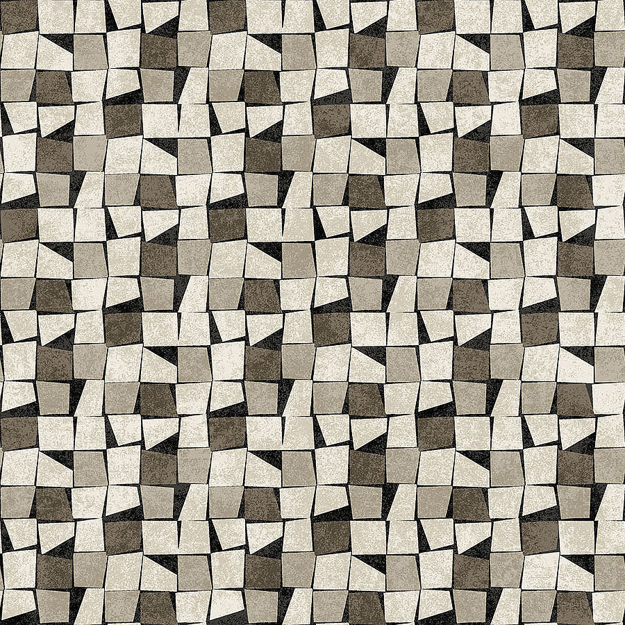 Modern Vibe Packed Squares Black Multi