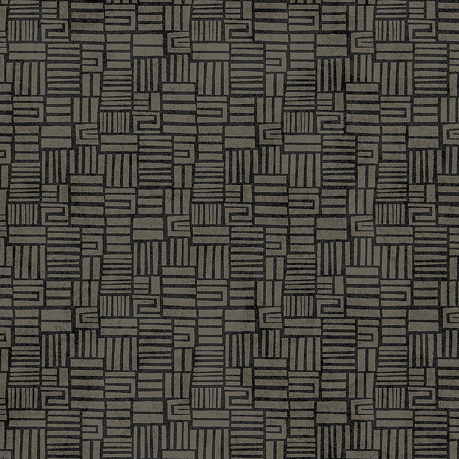 Modern Vibe Stacked Shapes Black Multi