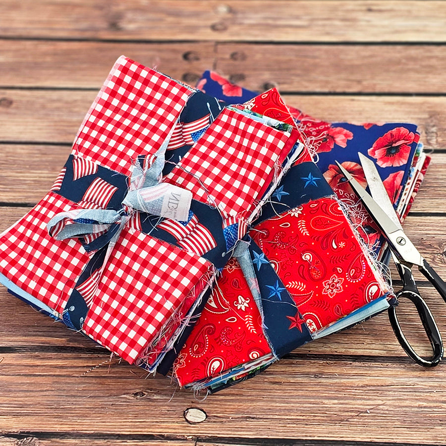 3/4 Pound Patriotic Scrap Pack from FWFS