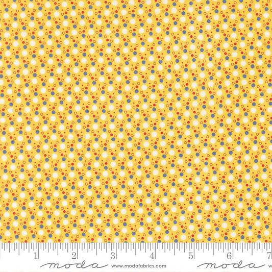 30's Playtime Bubbly Dots Sunshine - Moda from Fort Worth Fabric Studio