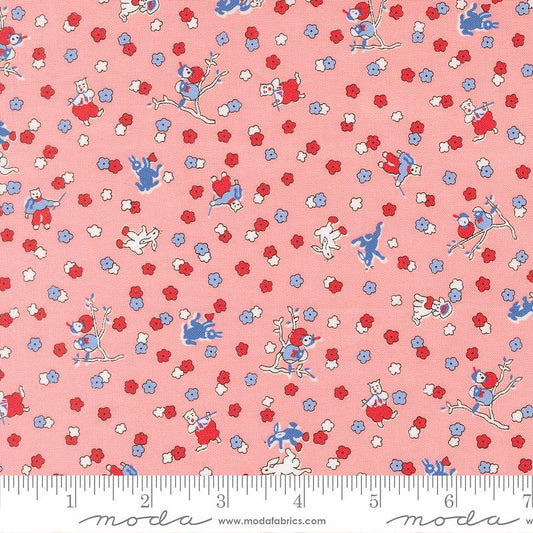 30's Playtime Frolicking Animals Petal - Moda from Fort Worth Fabric Studio