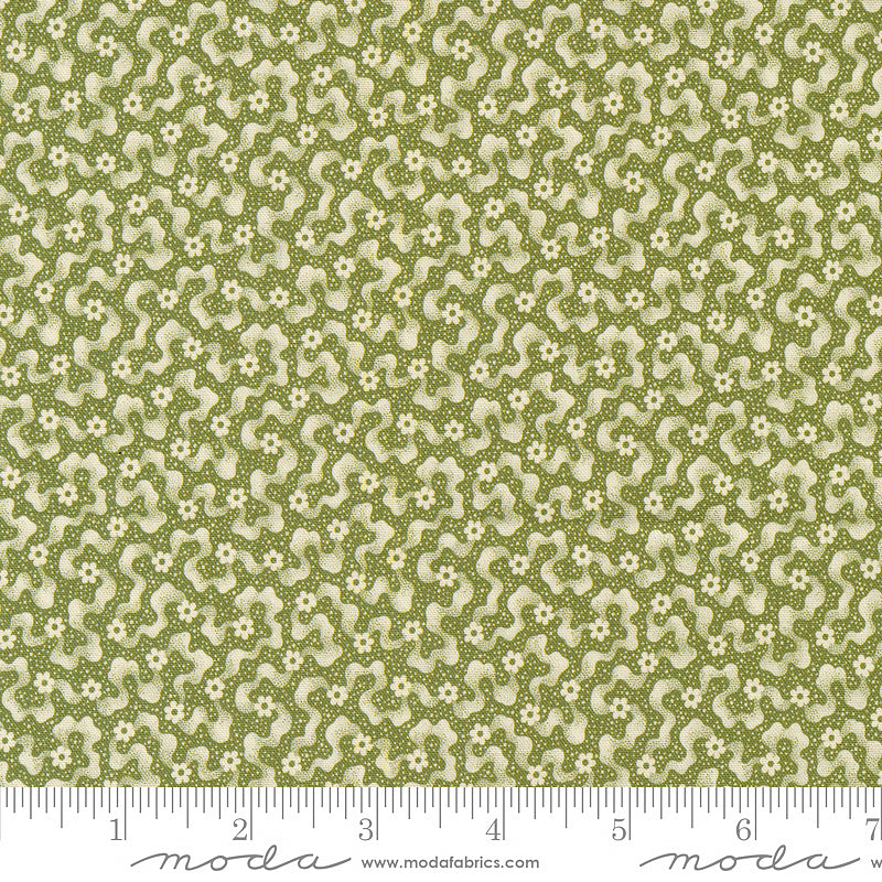 Goodnight Irene Floral Ripples Moss