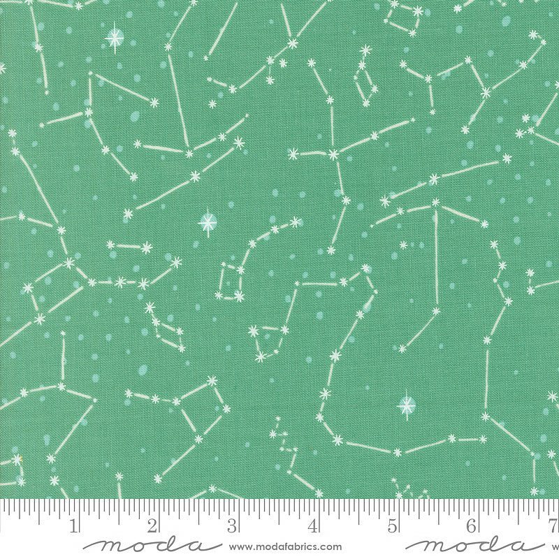 321 Blast Off Constellation Stars Neptune – Remnant 12″ × 44″ - Moda from Fort Worth Fabric Studio