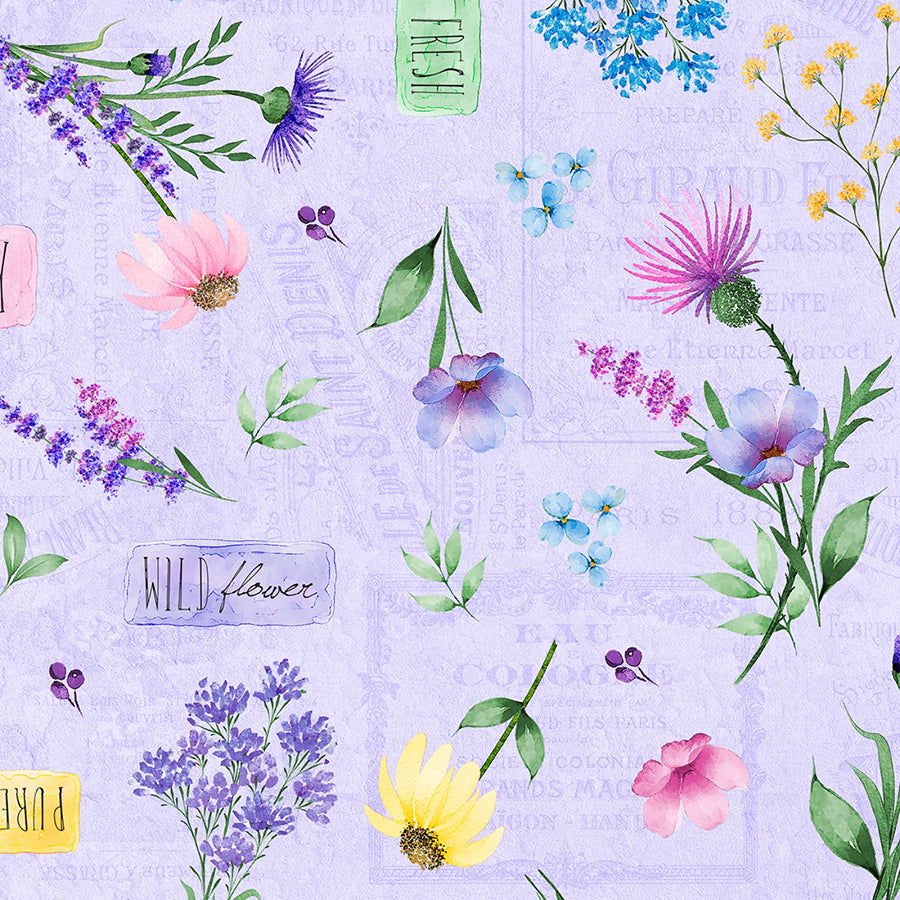 Wildflower Meadow Large All Over Purple