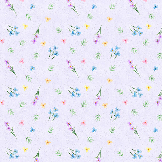 Wildflower Meadow Ditsy Purple - Wilmington Prints from Fort Worth Fabric Studio