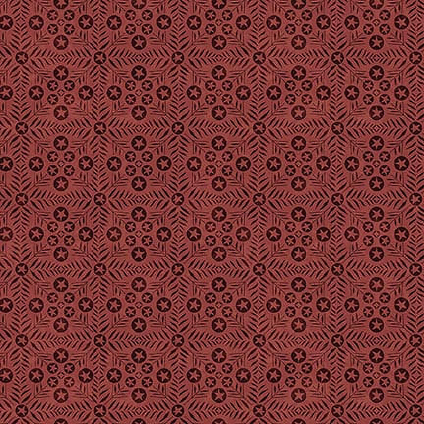 Oak & Maple Star Lattice Red
