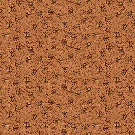 Henry Glass Oak & Maple Compass Star Gold 1 Yard Cut