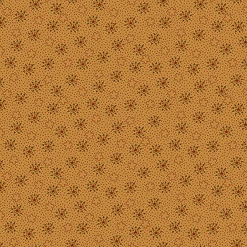 Henry Glass Oak & Maple Compass Star Terracotta 1 Yard Cut