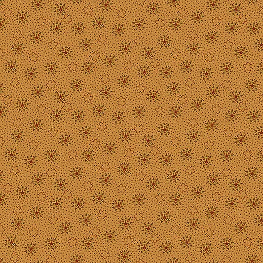 Henry Glass Oak & Maple Compass Star Terracotta 1 Yard Cut