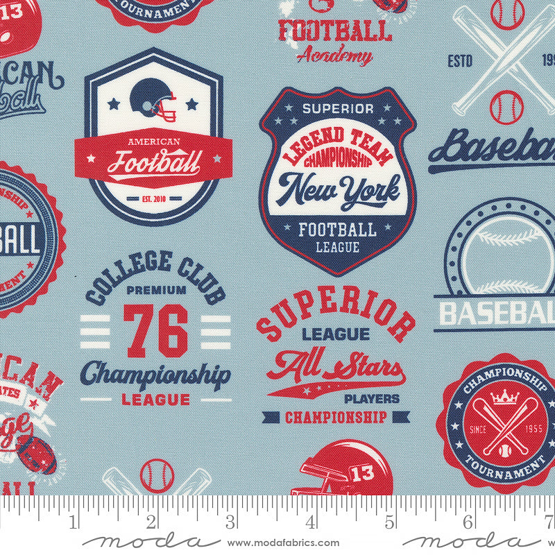 Moda Play Ball Patchwork Champions Dolphin 1 Yard Cut