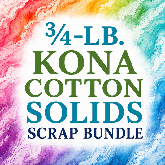 3/4-Lb. Kona Cotton Solids Scrap Bundle from FWFS - Fort Worth Fabric Studio from Fort Worth Fabric Studio