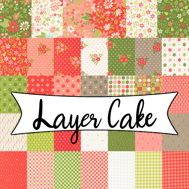 Poinsettia & Pear Layer Cake