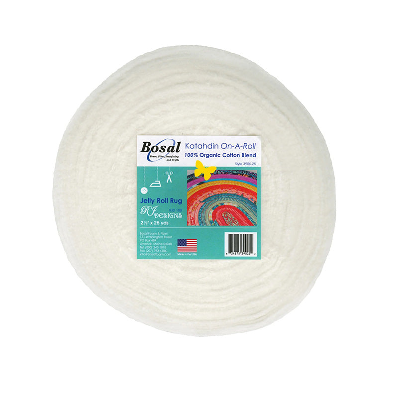 Katahdin On-A-Roll 2½" x 25yds 100% Organic Cotton Batting by Bosal