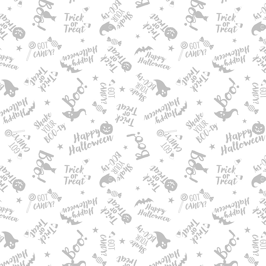 Essentials Spooky Spectacle Word Toss White on White
