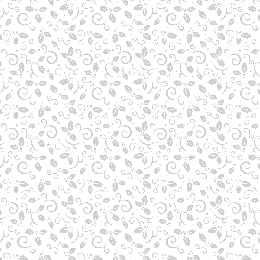 Essentials Stocking Stuffers II Holly & Scrolls White on White