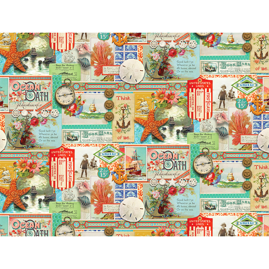 Saltwater All Aboard Patchwork Nautical