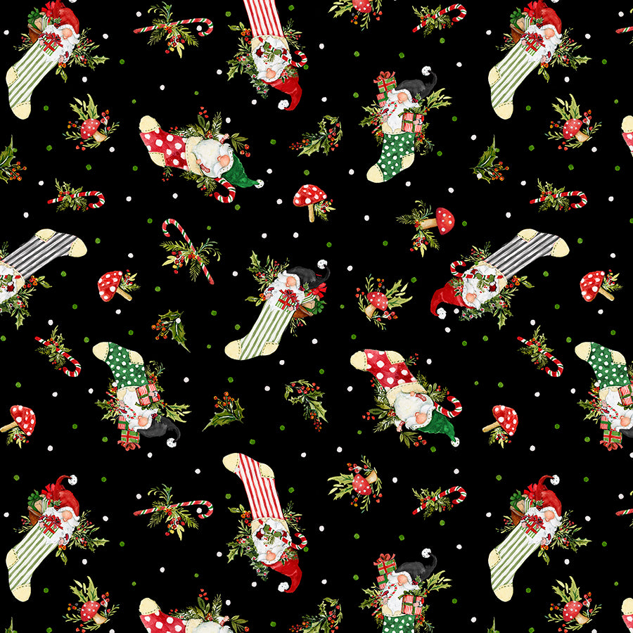 Merry Gnome-ments Stocking Toss Black