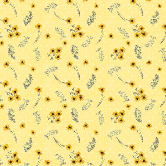 Buzzin' Blooms Small Florals Yellow