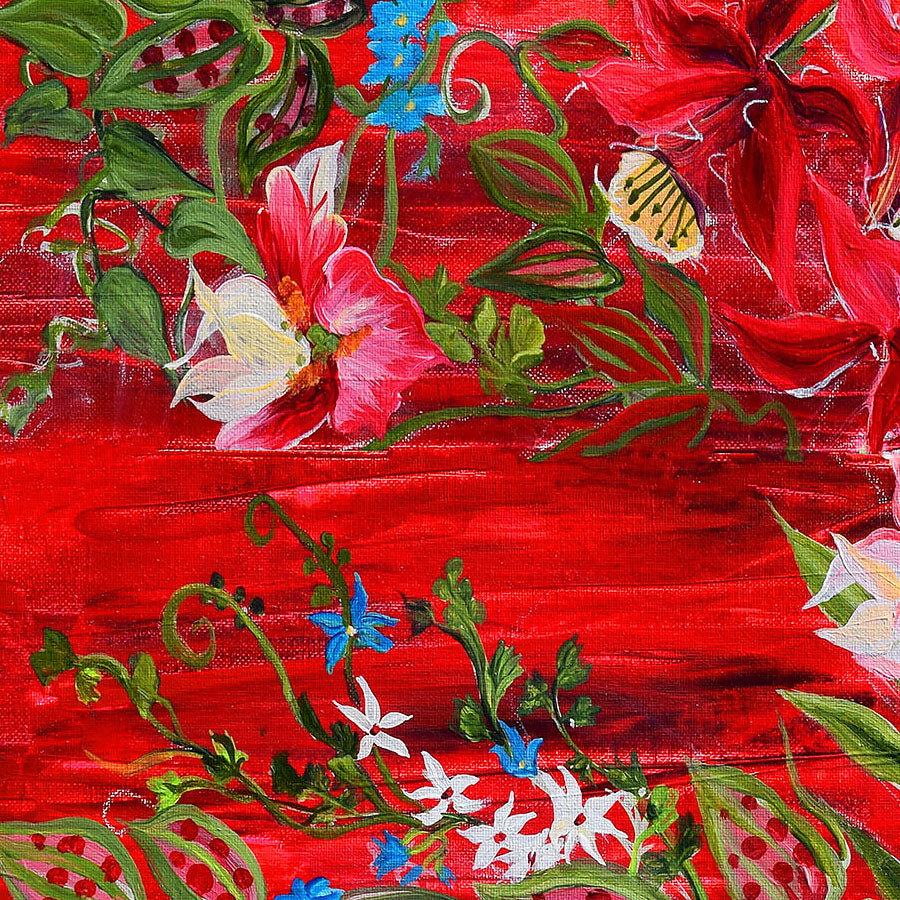 Northcott French Revolution Vin Red 1 Yard Cut
