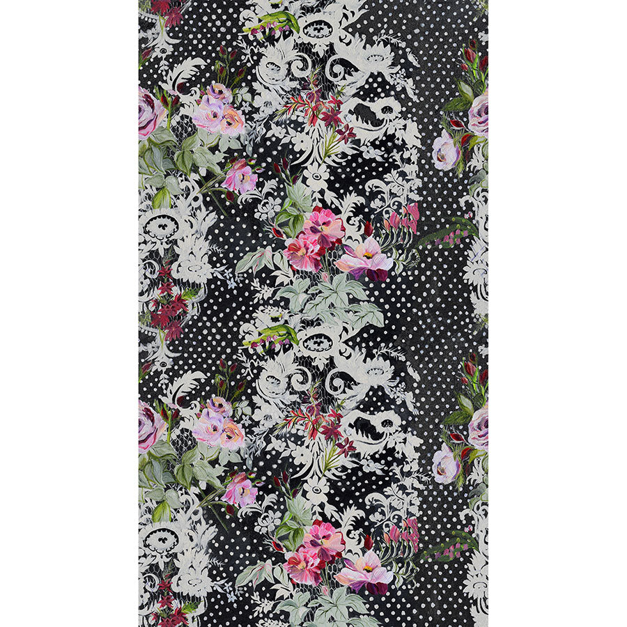 Northcott French Revolution Dentelle Black 1 Yard Cut