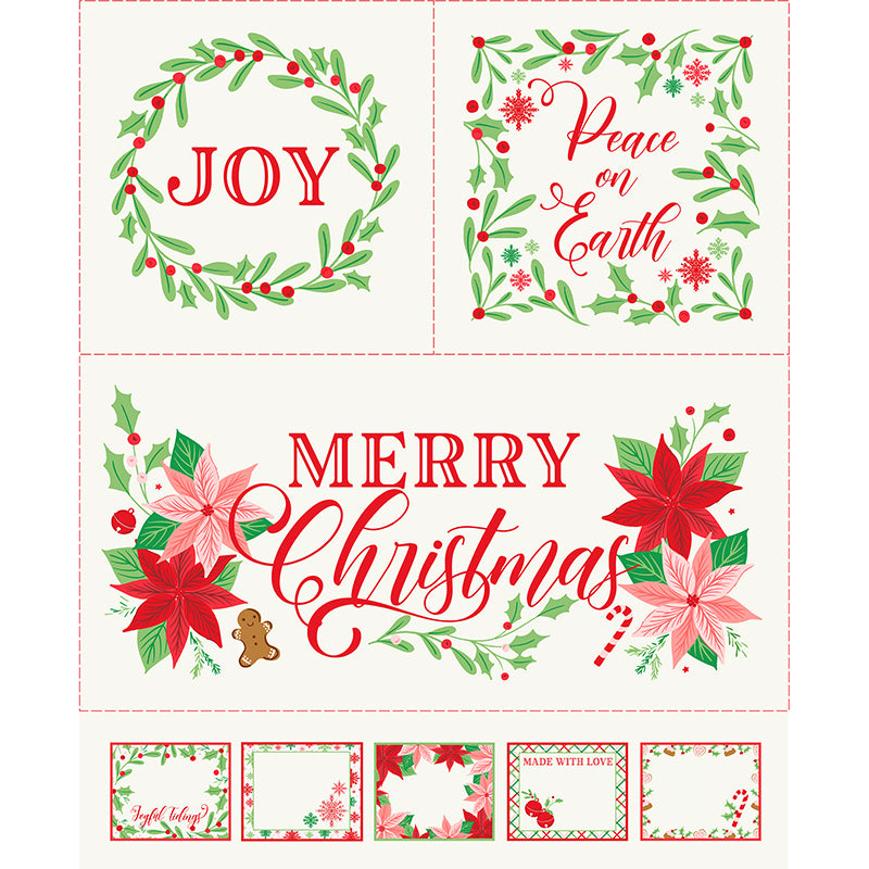 Merrily on High 36" Panel Snow