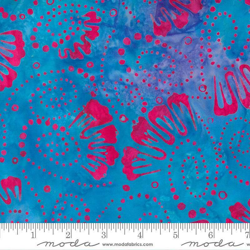 Chroma Batiks Petals & Dots Jewel