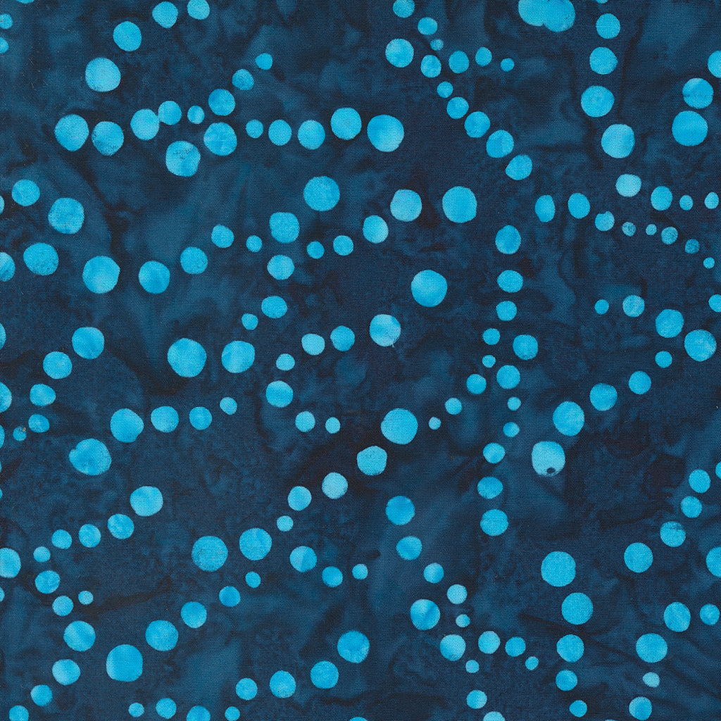 Moda Blue Ridge Batiks Dots Dusk 1 Yard Cut