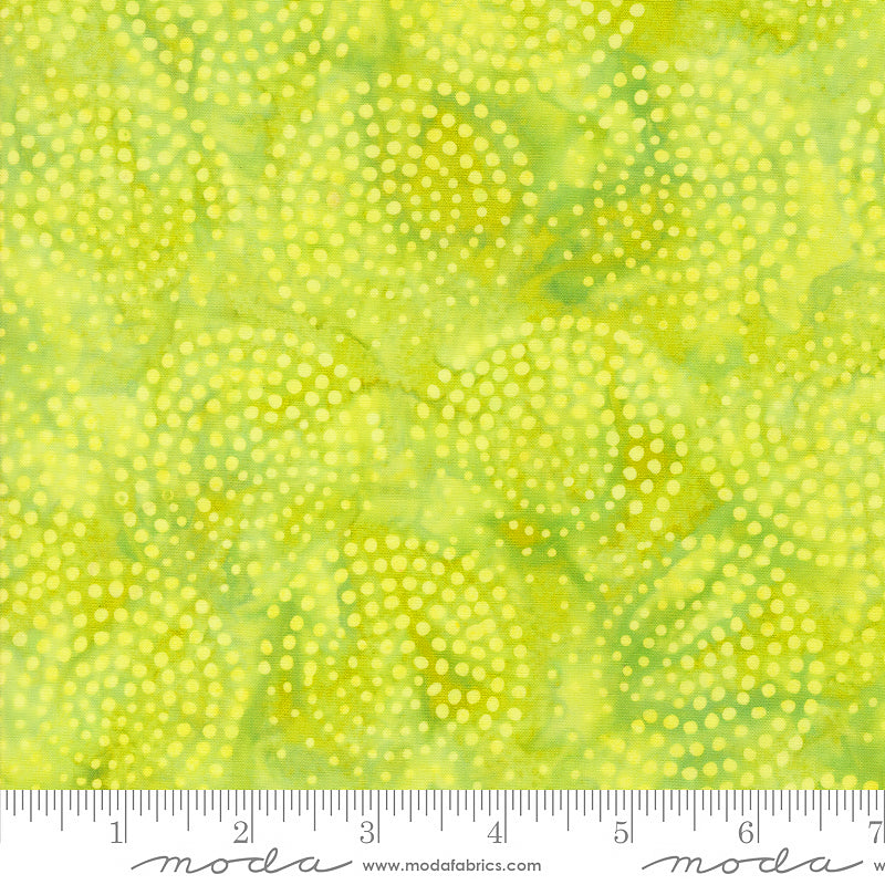 Echo Batiks Marble Dots Lime Swirl