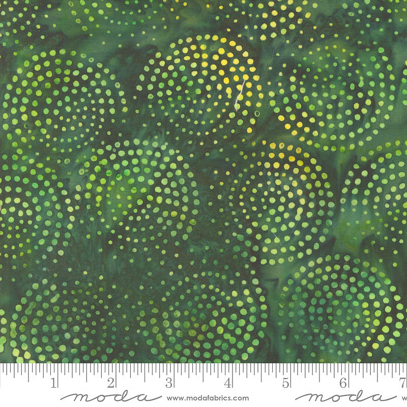 Echo Batiks Marble Dots Pine Swirl