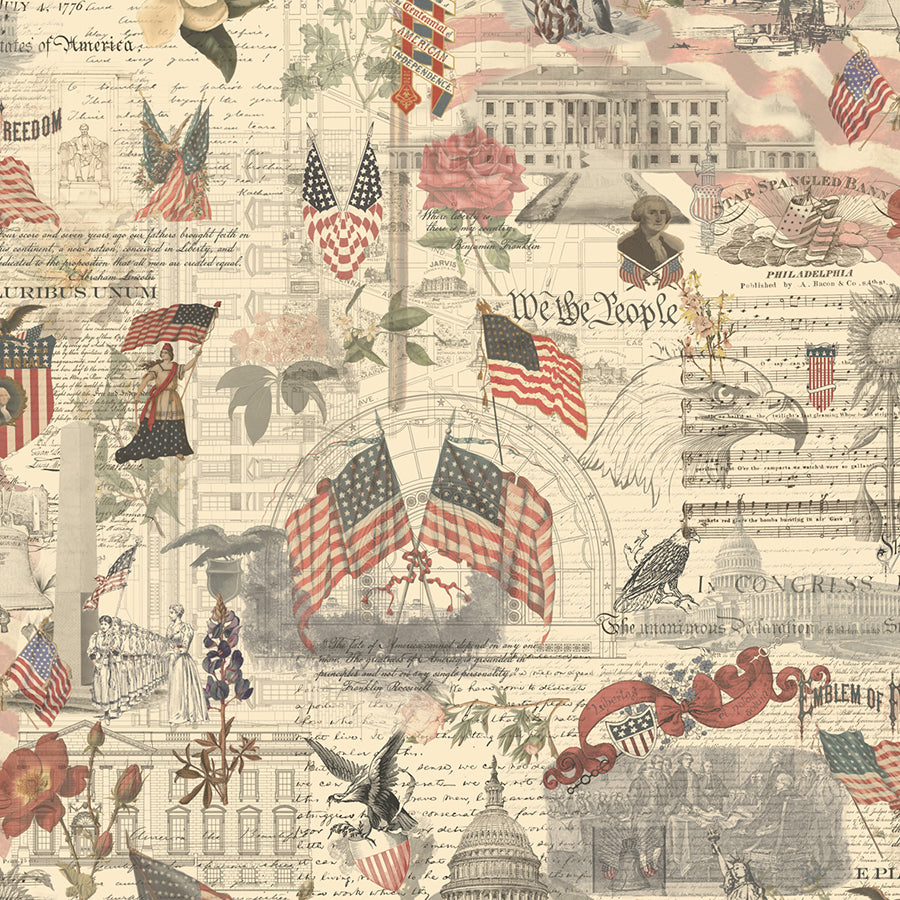 3 Sisters Patriotic Americana Porcelain