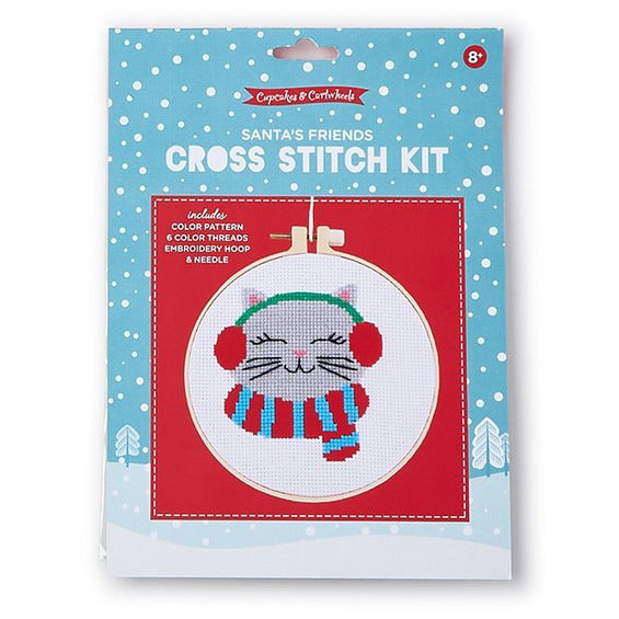 Santa's Friends Cross Stitch Kit from Moda Fabrics