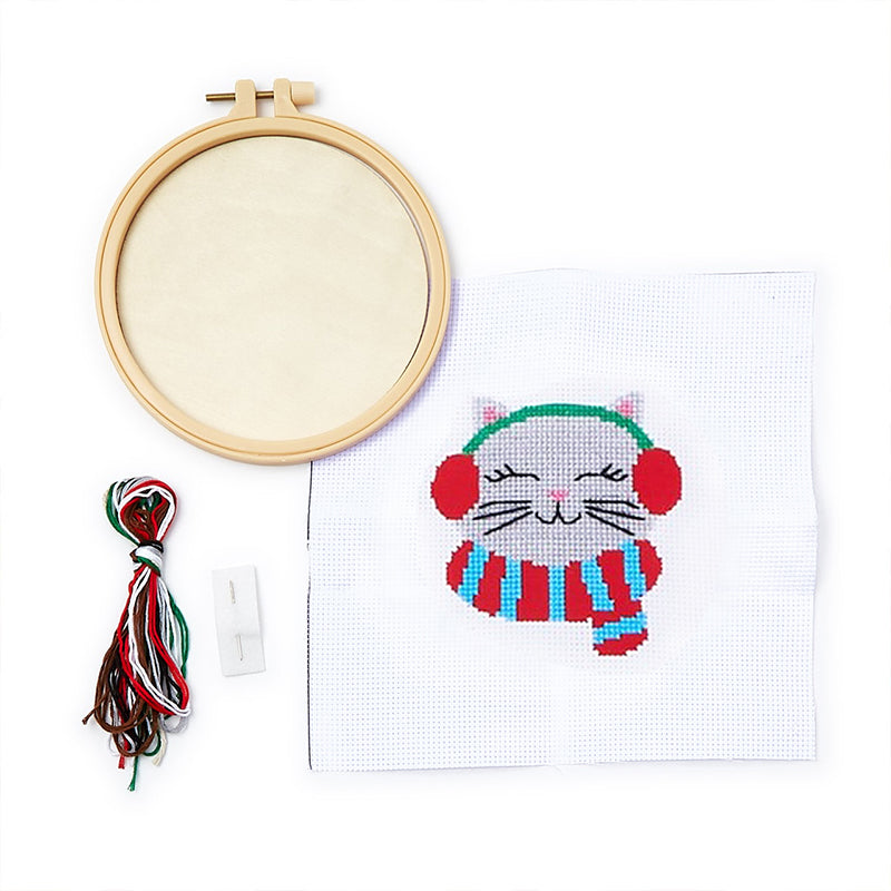 Santa's Friends Cross Stitch Kit from Moda Fabrics