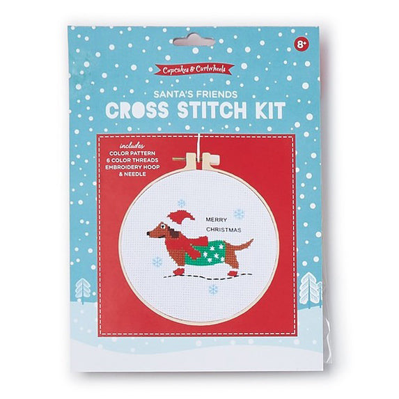 Santa's Friends Cross Stitch Kit from Moda Fabrics