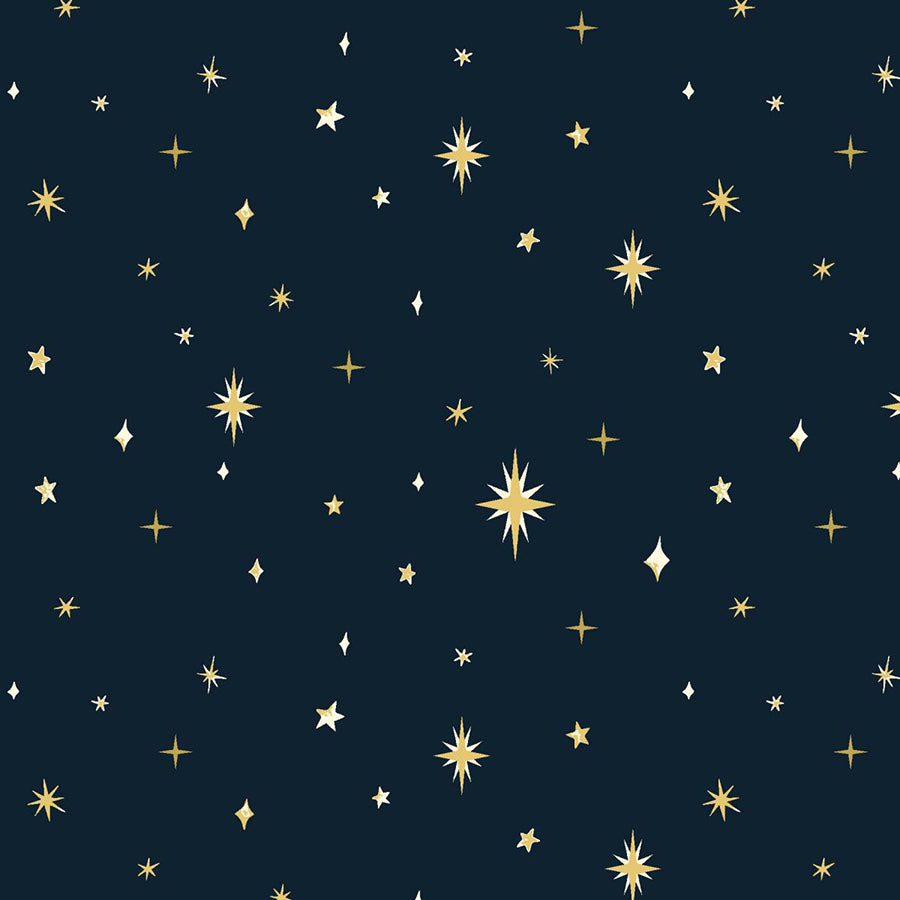Silent Night Stars Navy