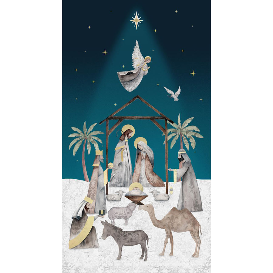 Silent Night 24" Panel Navy