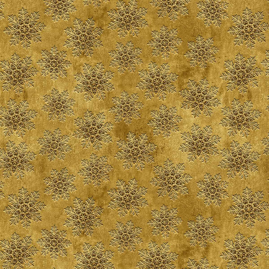 Gears & Garland Snowflakes Gold