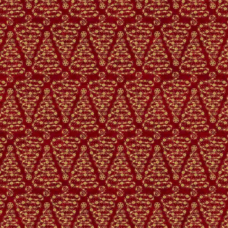 Gears & Garland Christmas Trees Red