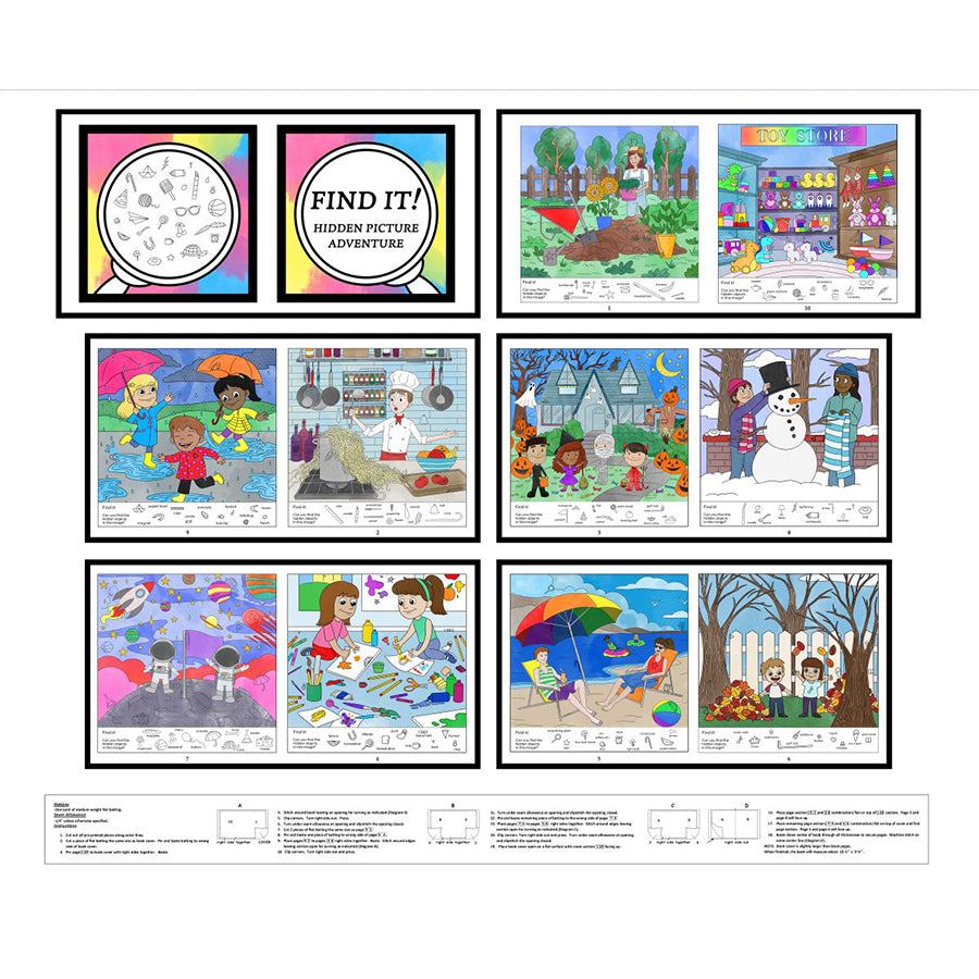 Little Library 36" Find It Book Panel Multi