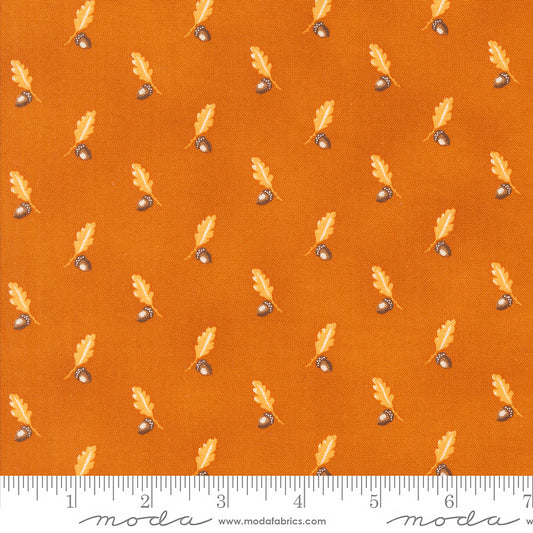 Moda Pumpkin Spice Gatherings Acorn & Oak Pumpkin 1 Yard Cut