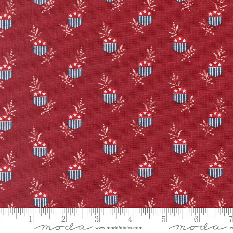American Gathering III Star Shields Deep Crimson