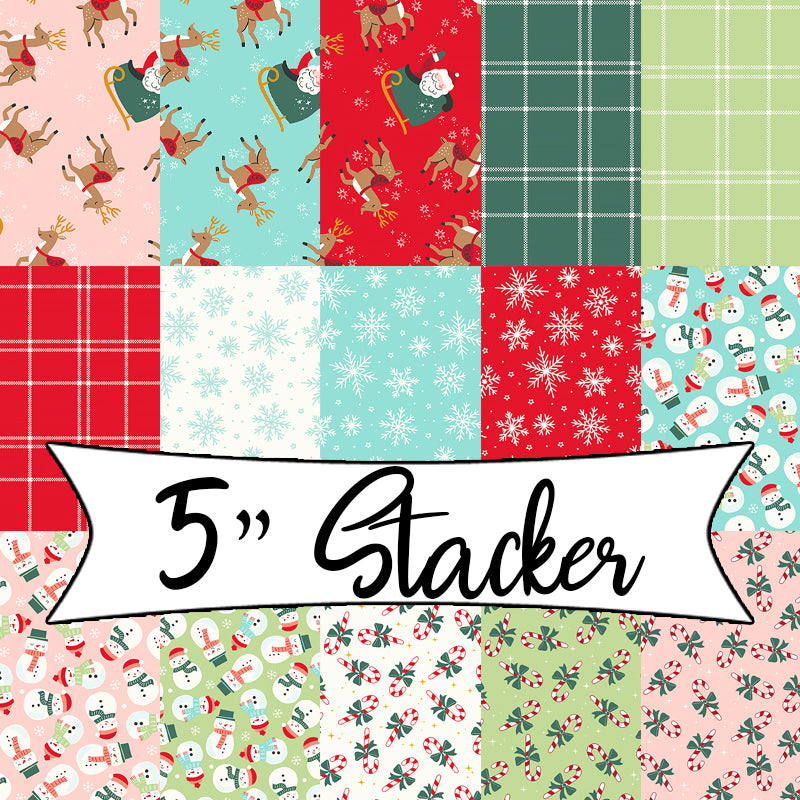 The North Pole Flannel 5" Stacker